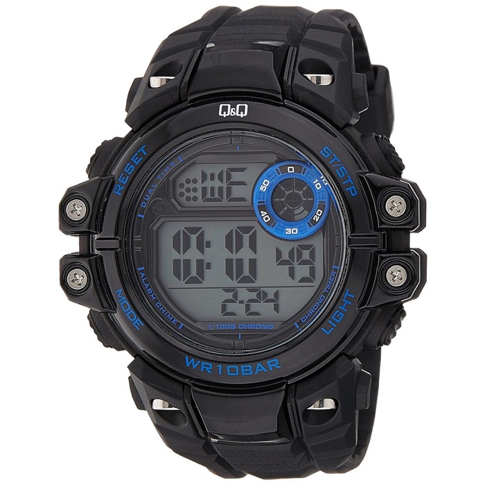 ✅New Ori QQ Qq Digital Jam Tangan Pria Hitam M151J002Y Original Terbatas