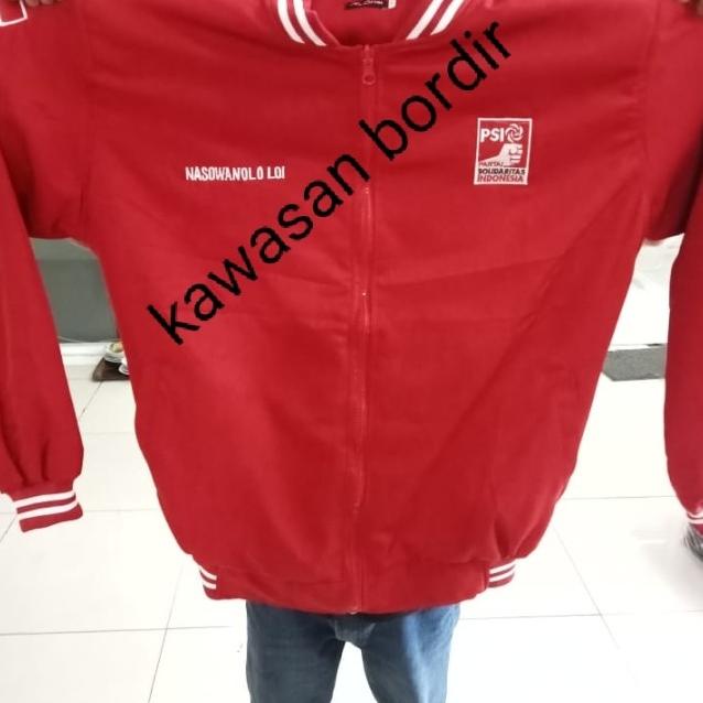 Terbaru Jaket Partai Psi Bomber Partai Psi Seragam Partai Psi Bordir
