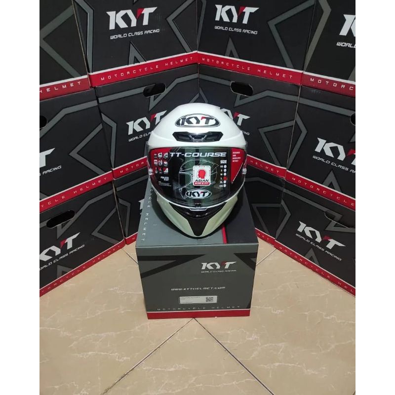 Original Kyt Ttc Plain White Tt Course Putih Polos # Beretta Store #Bergaransi