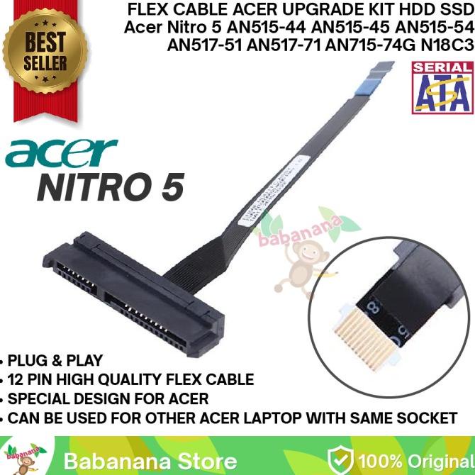 Kabel Konektor Connector SSD HDD SATA FLEX Acer Nitro 5 AN515-55 56 57