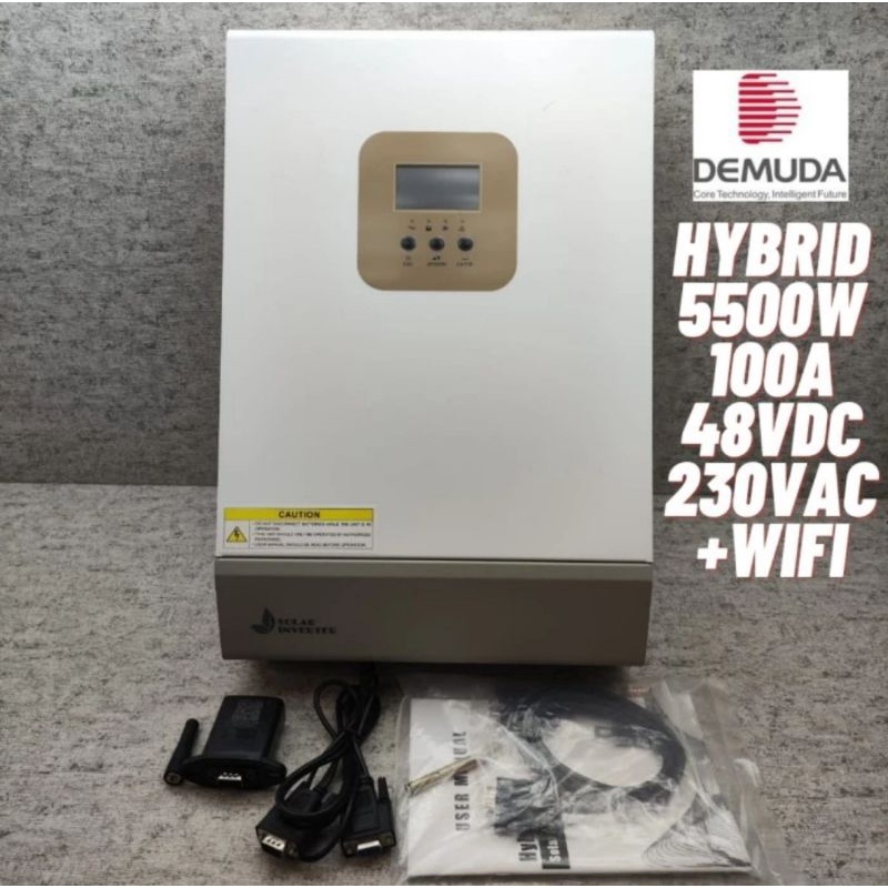 Hybrid Solar Inventer Demuda 5500W 5000VA MPPT 100A build in + WIFI