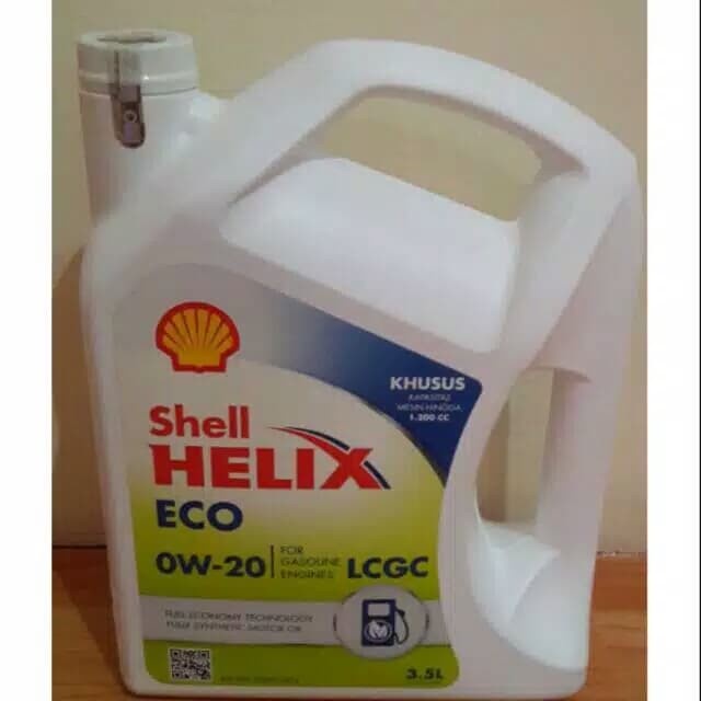 ✨Baru Oli Mesin Shell Helix Eco Ow-20 Galon Isi 3.5 Liter Terbaru