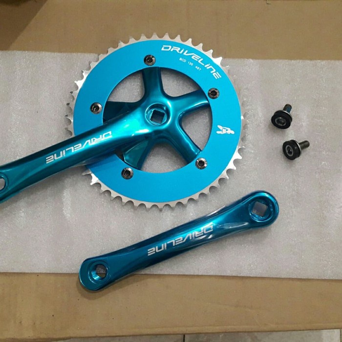 [Baru] Crank Fixie Driveline 46T Biru Terbaru