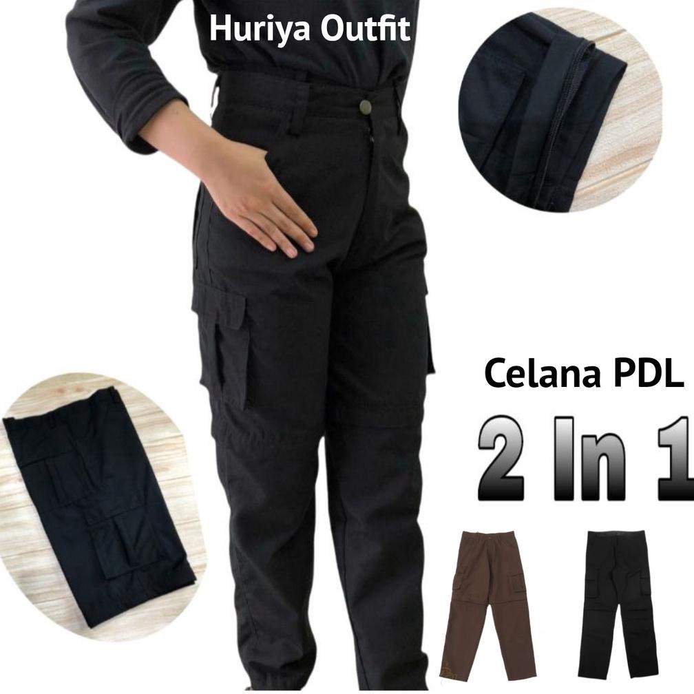 Berkualitas CELANA PRIA/CELANA PDL PRIA DAN WANITA /HITAM/CELANA CARGO PDL SEKOLAH 