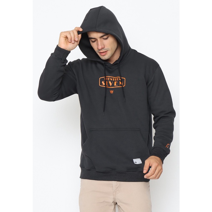 [COD] 17Seven Original 17Seven Hoodie Sablon Pria 0198 Fontorange Berkualitas