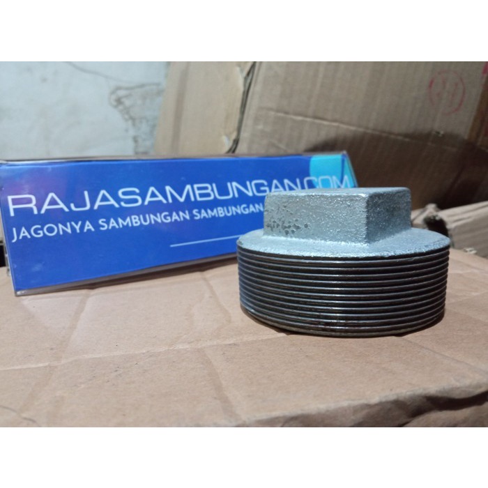 [New] Dop Drat Luar Besi 4 Inch Penutup Ujung Sambungan Air Fitting Pipa Diskon