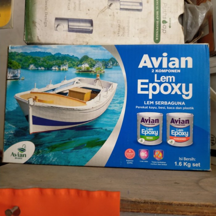 

Lem Epoxy Avian 1.6 Kg Set. Lem Serbaguna. Lem Campur. Resin Hardener