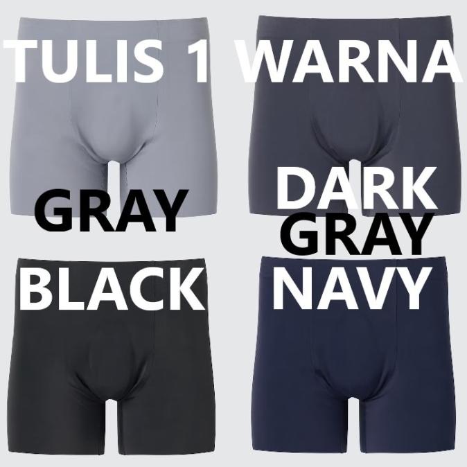 Boxer Pria AIRism SEAMLESS Underwear Celana Dalam CD BRIEFS DRY UNIQLO
