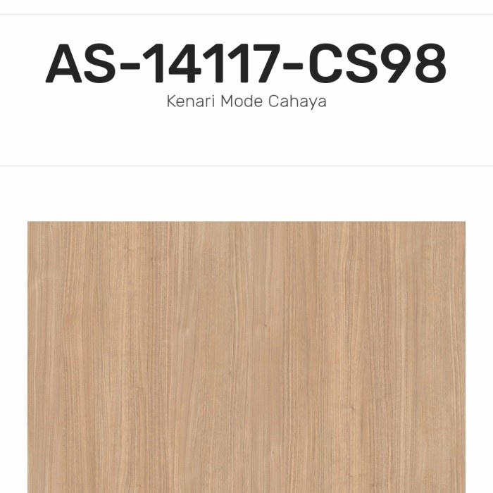 ✅Baru Hpl Aica Asia As 14117 Cs98 Light Mode Walnut Limited