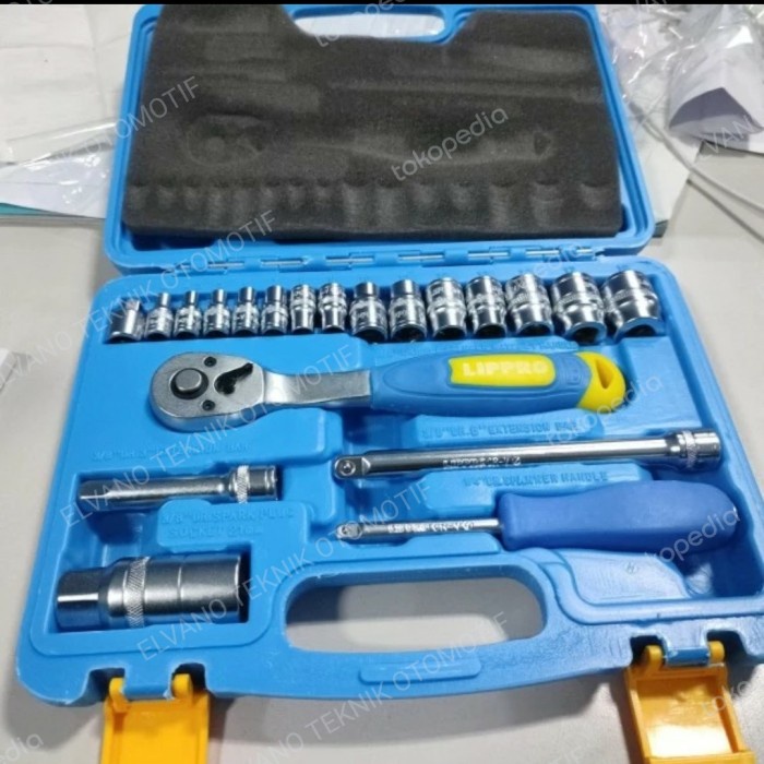 ✅New Kunci Sok Set 21 Pcs Lippro Socket Set 21 Pcs Lippro Kunci Sok 21 Diskon