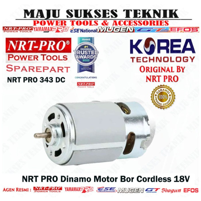✅COD Dinamo Motor Bor Cordless Nrt Pro Dc 343 / Nrt Pro 343 Dc  Carbon Terbatas