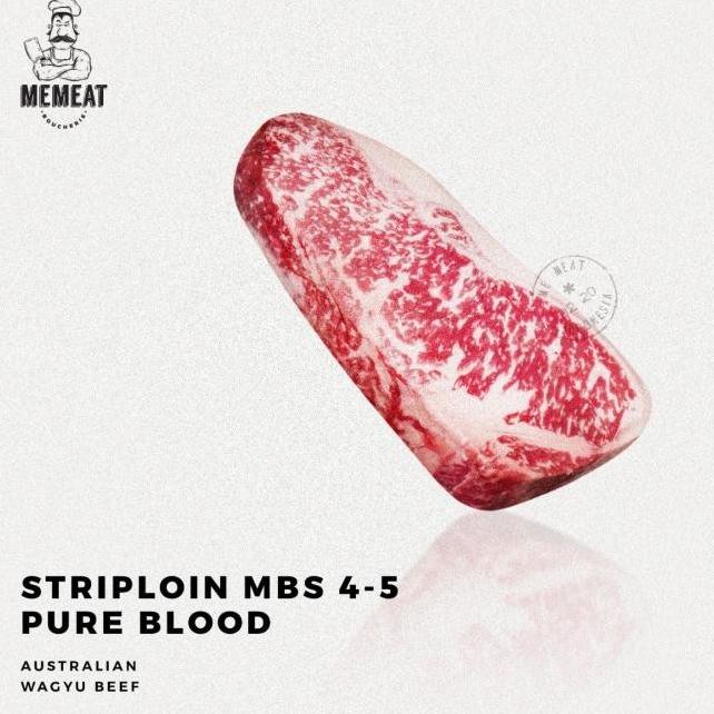 

Spesial Striploin Mbs 4-5 Pure Blood 2Gr - Australian Wagyu Beef - Inyongstore25