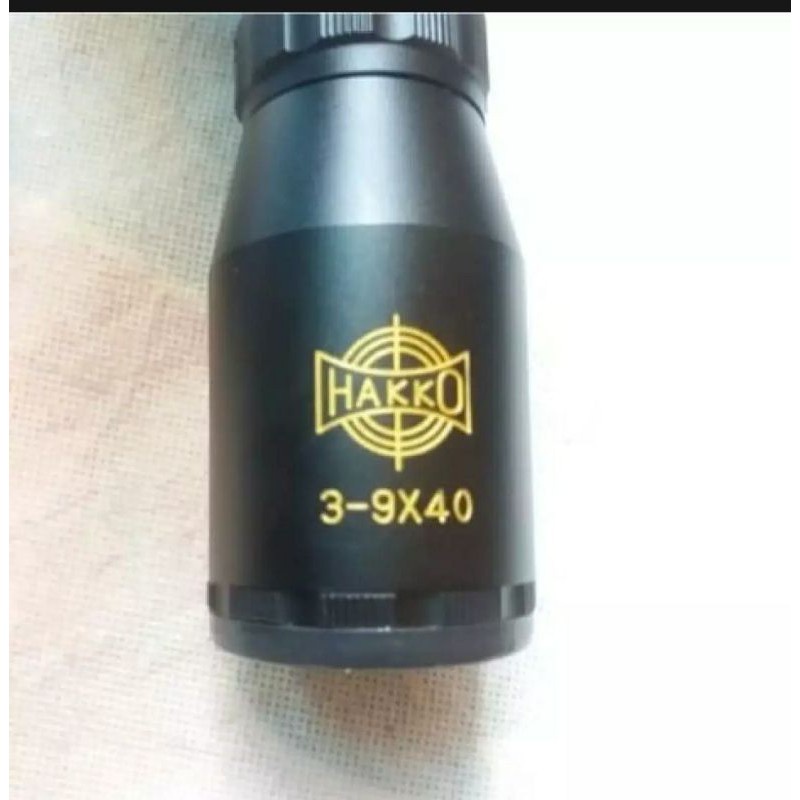 Rr88_Olshop Teleskop Senapan Angin Hakko 3-9X40 Hk Reticle,Teropong Senapan Angin Hako Retikle Hk