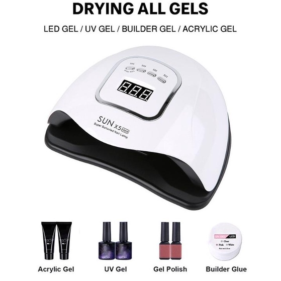 SUN X7 MAX 180W UV Lamp 57leds Alat Pengering Kutek UV Led Nail Lamp