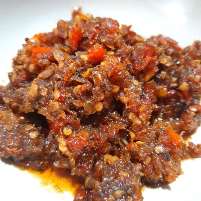 

Sambal Roa Asap Manado Tanpa Msg - Sambel Ikan Roa Pedas 200 Gram