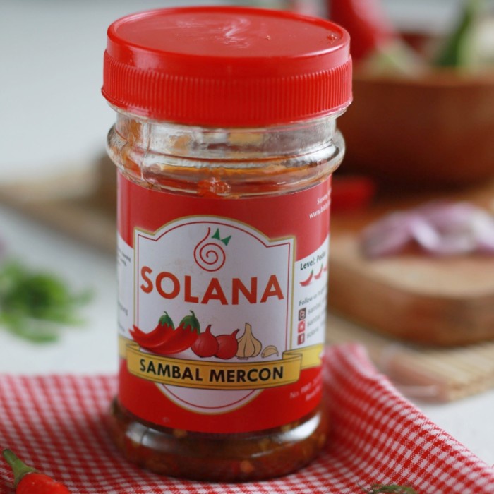 

Sambal Mercon Solana Isi 6 Botol