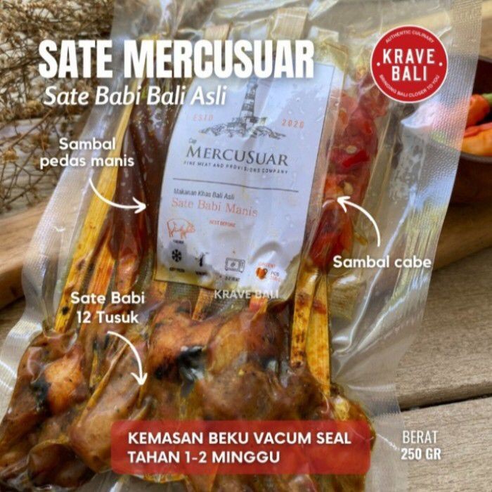 

Sate Babi Mercusuar & Sambal Asli - Krave Bali