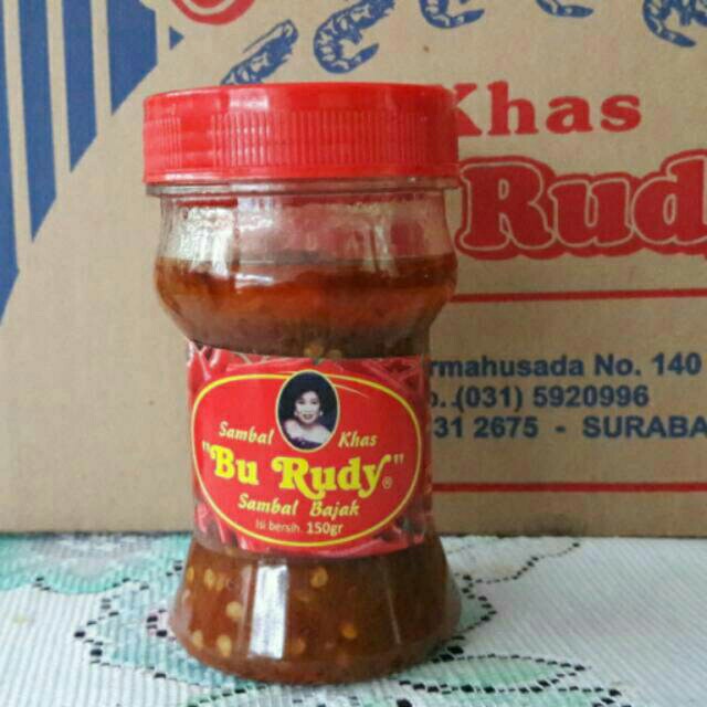 

Sambal Sambel Terasi Goreng/Bajak Bu Rudi Bu Rudy Original 100%