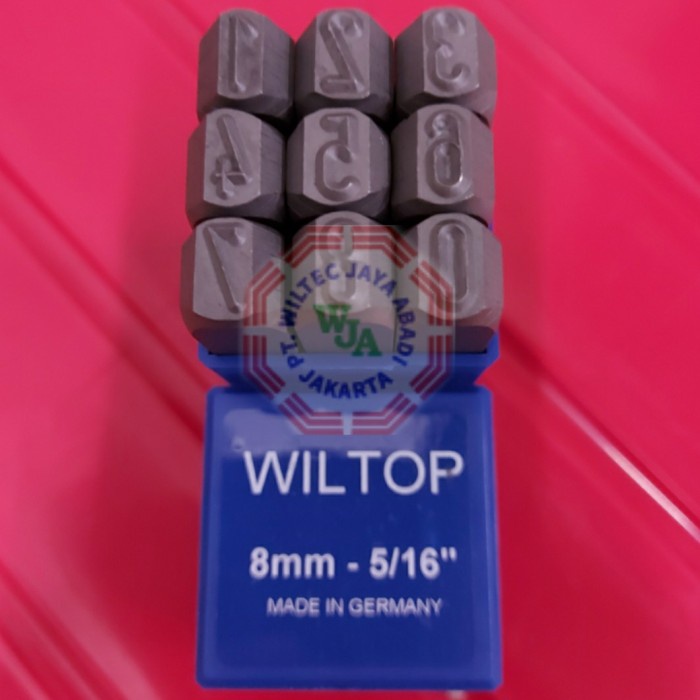 ✅New Ori Number Punch / Angka Ketok 8 Mm Wiltop Germany Limited