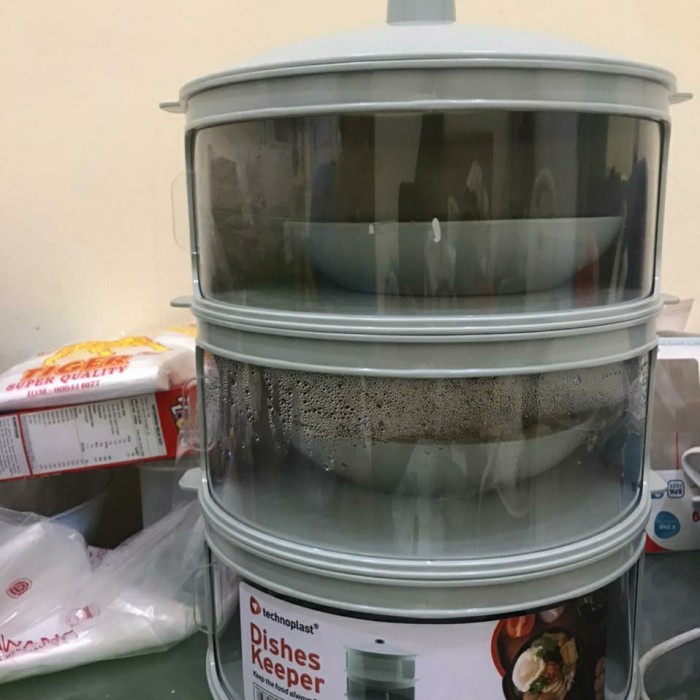 ✅Original Tudung Saji Technoplast Kekinian Super Premium Tebal Tosca Tingkat 3 Limited