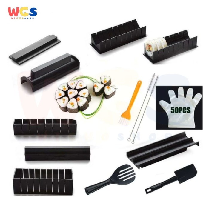 

✅Ready Sushi Maker Kit Japanese Rice Ball Cake Roll Mold Making Sushi Tools Terbaru