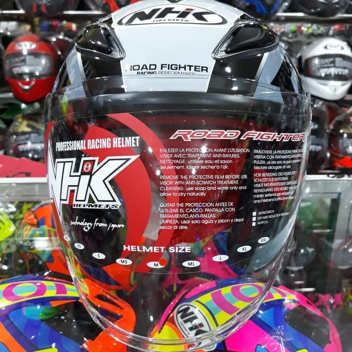 ✅Sale Helm Half Face Nhk R6 Uriken Black/Silver Berkualitas