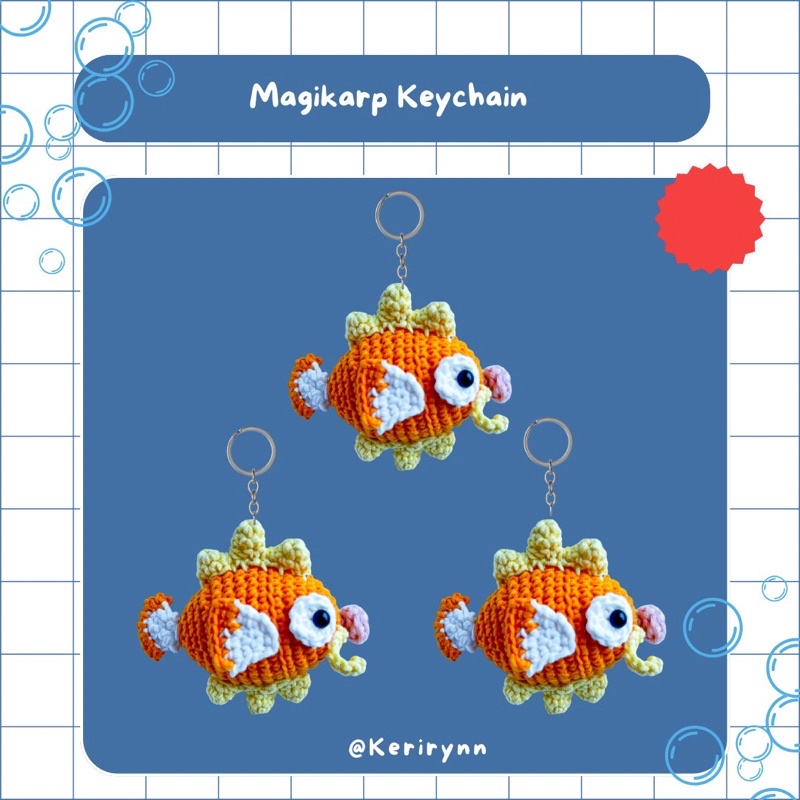 Magikarp crochet Keychain