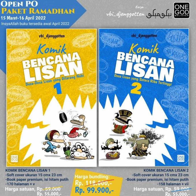 Komik bencana lisan VBI Djenggotten Komik Islam BONUS buku saku
