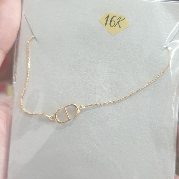 ✨Sale Gelang Serut Rantai Italy Polos Emas Asli 700 70 16K Cd Gold Simpel Terbatas