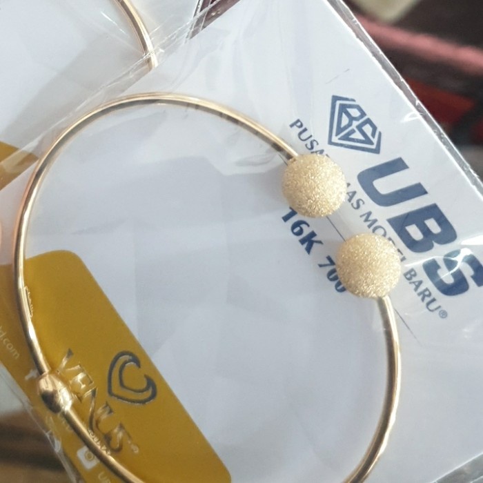 ✨Sale Gelang Bangle Oval Pentol Bola Pasir Gold Tinju Emas Asli 700 70 Ubs Terbatas