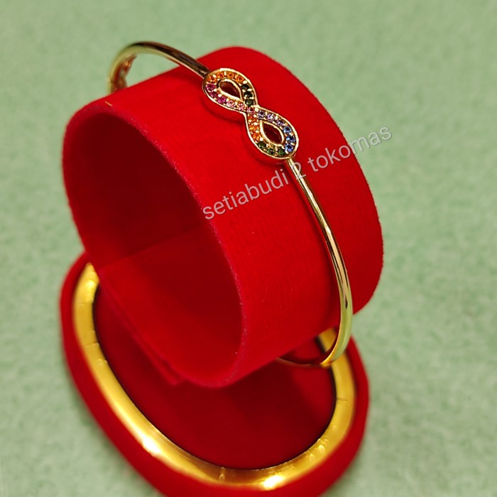 ✨Sale Gelang Emas Hwt Kadar 375  Eternity  Diskon