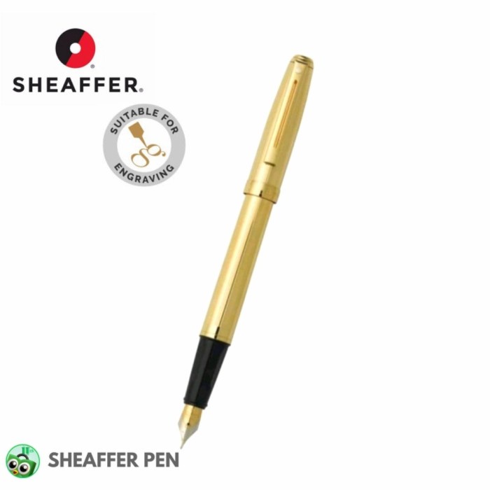 

✨Sale Sheaffer® Prelude Fluted 22K Gold Plate 22K Gold Plate Fountain Pen Diskon