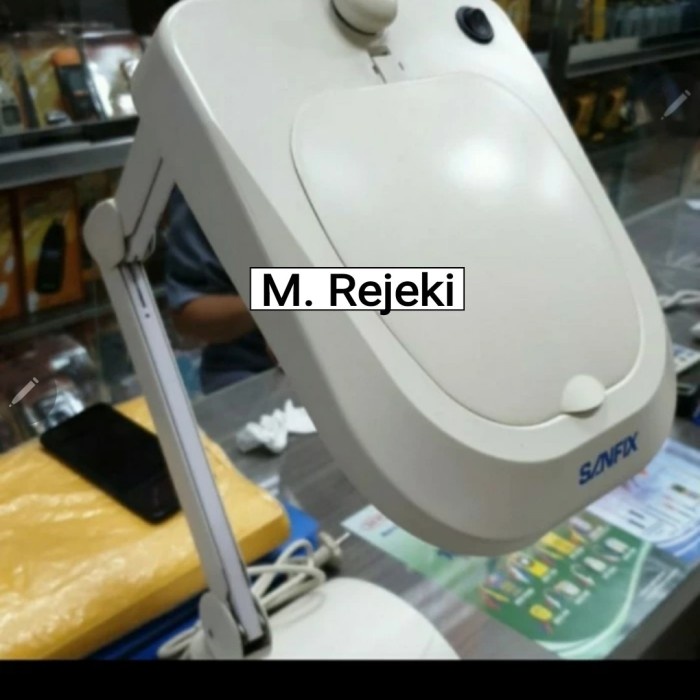

✨Sale Kaca Pembesar Magnifying Lamp Lampu Sanfix Sm-75-5B Base 5X Pembesaran Berkualitas