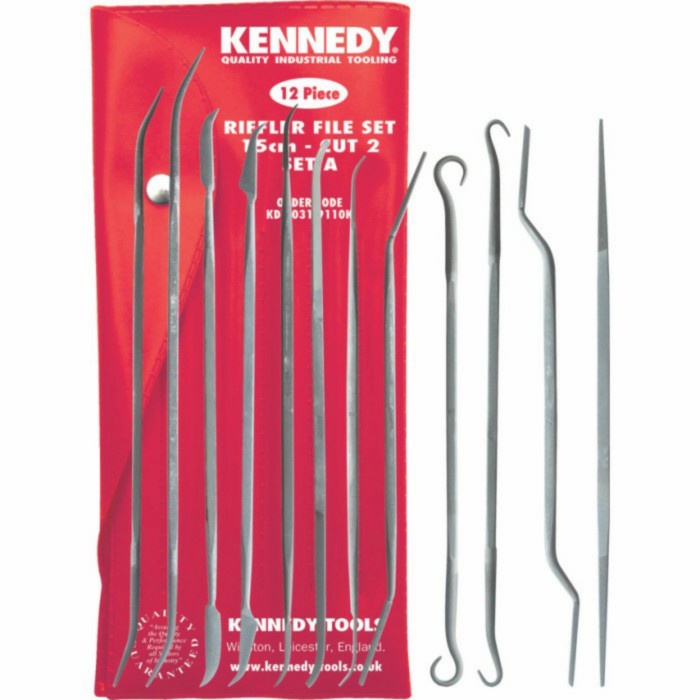 

✨Ready Kdy0319110K/Kennedy.150Mm 6 12 Piece Second Cut Riffler File Set A Berkualitas