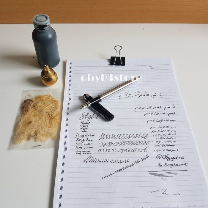 

✨Sale Paket Murah Fountain Pen Stylus. Tinta Gentur .Aras.Wadah Mangsi. Terbatas