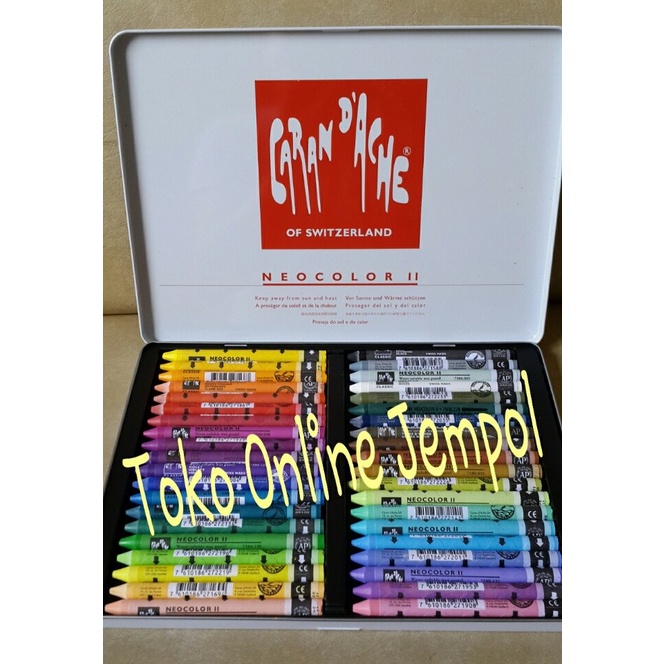 

✨Ready Atk56 Neo2-40 Caran D'Ache Neo Colour 2 Metal Box 40 Colours Carandach Limited