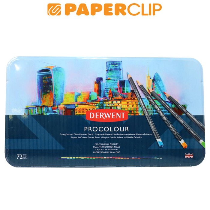 

✨Ready Pensil Warna Derwent Set Procolour 72 Tin 2302508Dw Berkualitas