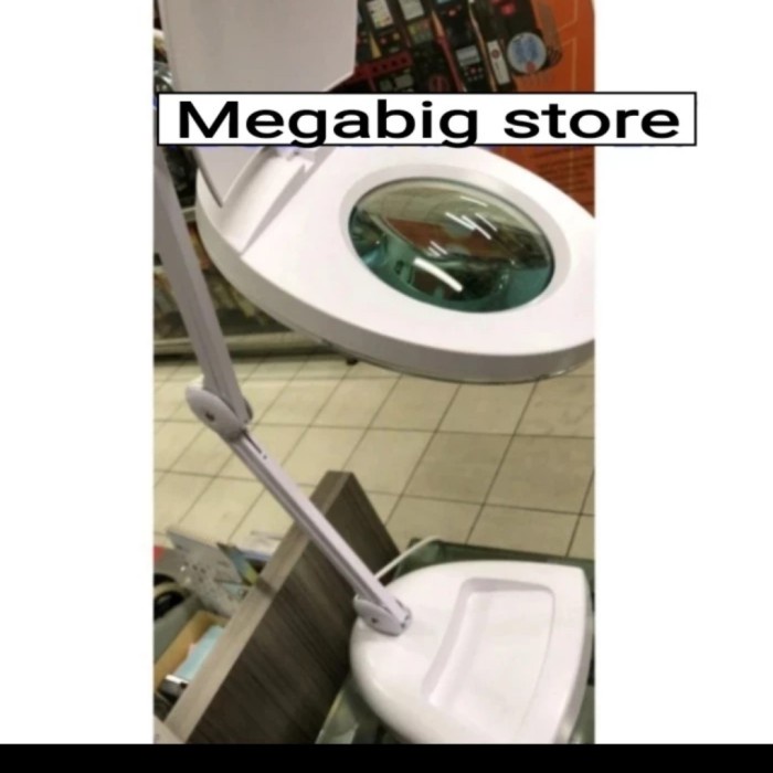 

✨Sale Sanfix Led Magnifier 3 Diopter 5 Inch Magnifying Lampu Stand Meja Limited