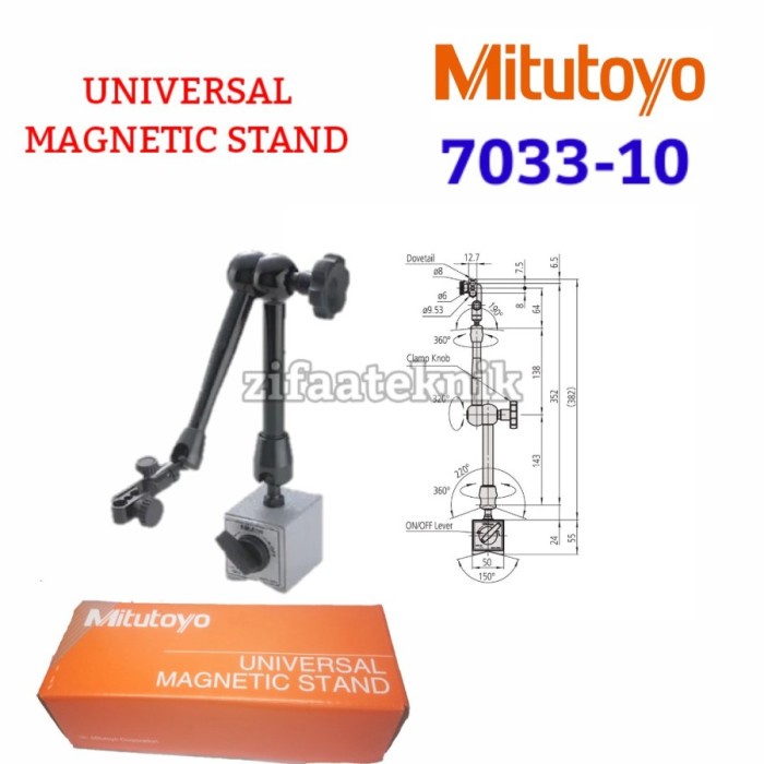 

✨Ready Mitutoyo 7033-10 Universal Flexible Magnetic Stand/Magnetic Base Berkualitas