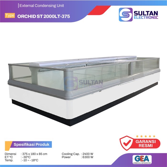 ✨Ready Gea Island Freezer W/ Glass Cover Orchid St 2000Lt Freezer - 375 Terbaru