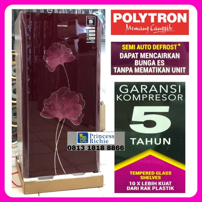 ✨Original Kulkas Polytron Belleza 1 Pintu Pra 17 An Limited