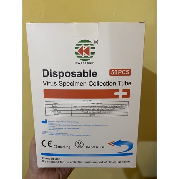 ✨Ori Alat Test Pcr 1Box Isi 50 Siap Kirim Berkualitas