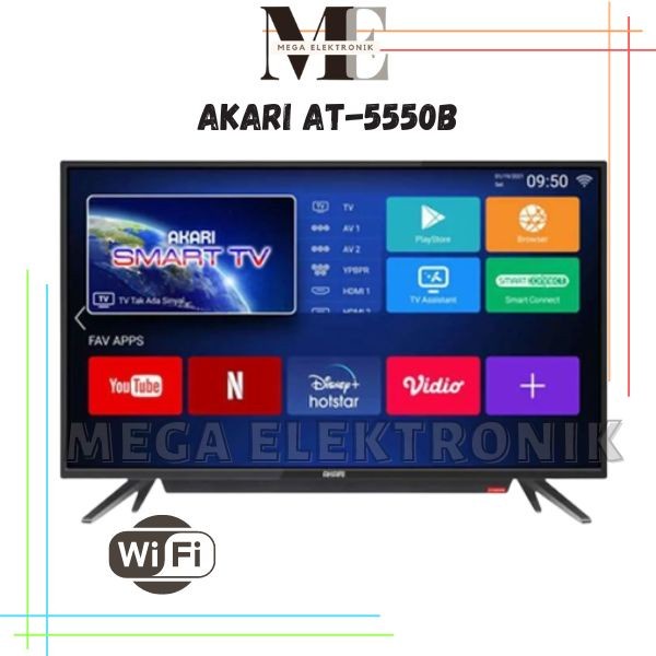 ✨New Akari At-5550B 50 Inch Led Tv Smart Android Tv Berkualitas