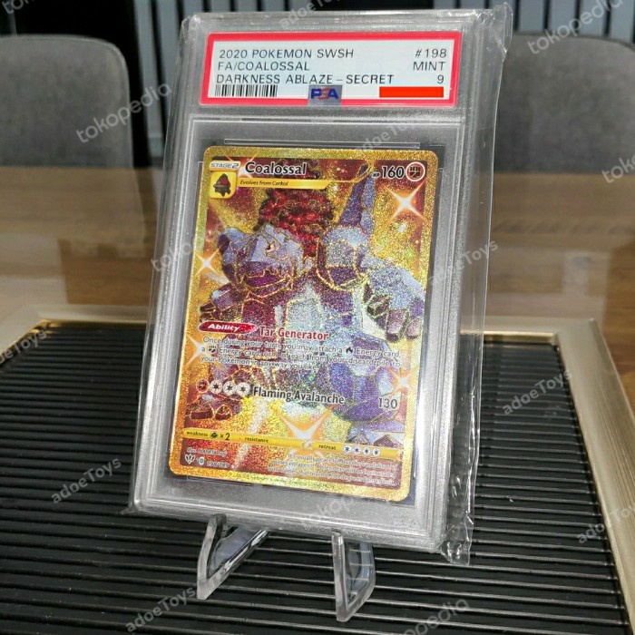 ✅Termurah Coalossal Ur Psa 9 Kartu Pokemon No Vmax V Sr Hr Snorlax Mew Rayquaza Limited
