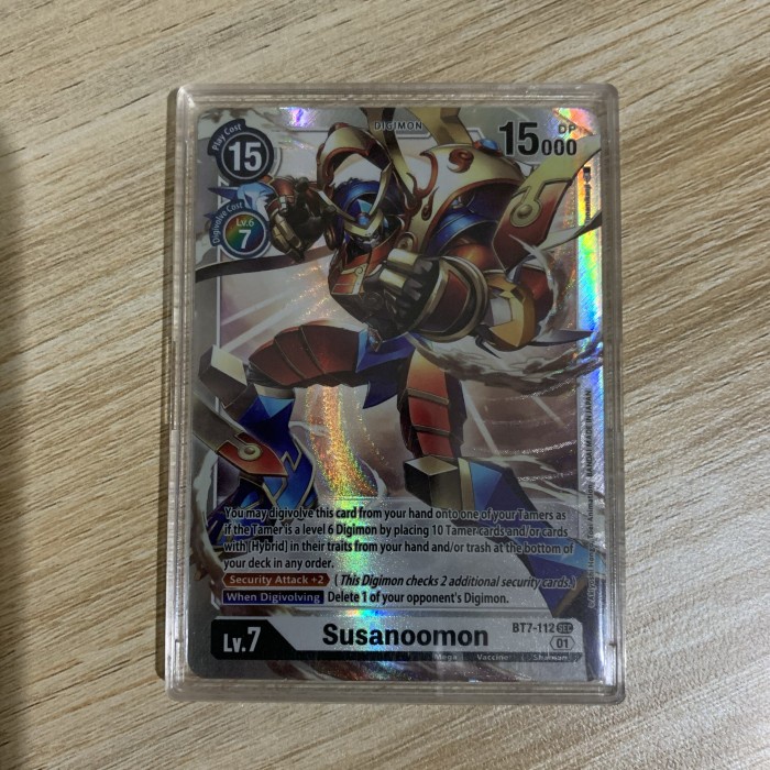 ✅Termurah Digimon Card Game Next Adventure Susanoomon Bt7-112 Sec English Nm Ori Terbaru