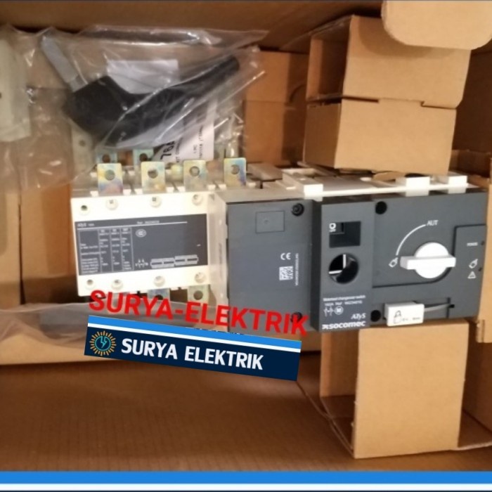 ✨Ori Socomec Cos Change Over Switch Motor Motorized Atys R 315A 315 A Amper Diskon