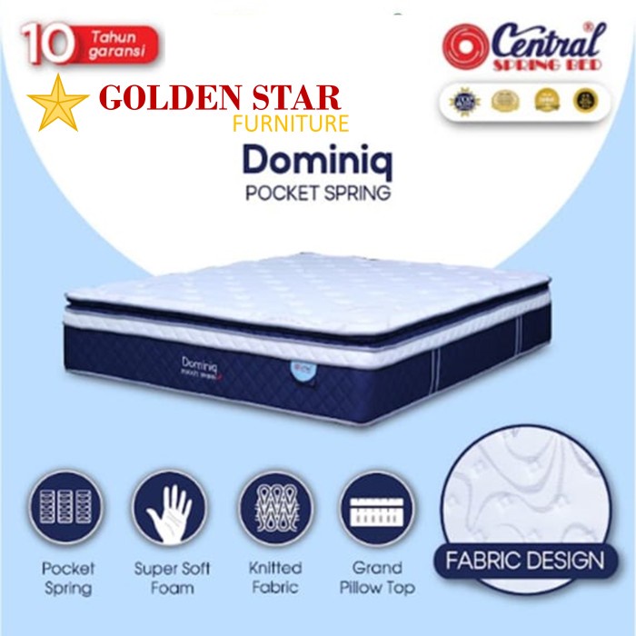 """] Kasur Central Dominiq Spring Bed Springbed 160/180 x 200