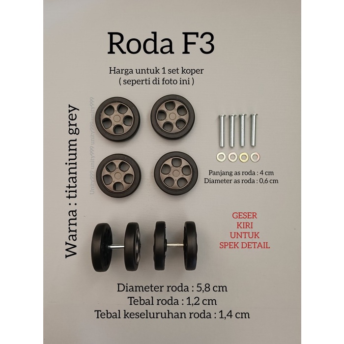 *#*#*#*#] roda koper pengganti roda koper cincin roda sarung roda roda koper 360