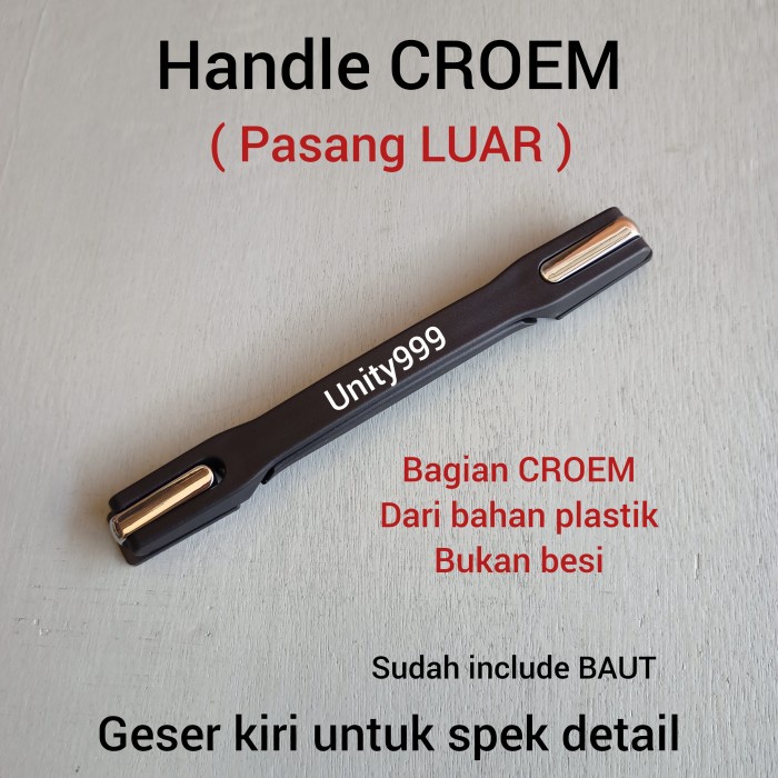<<<<<] handle koper handel koper pegangan koper gagang koper HANDLE CROEM