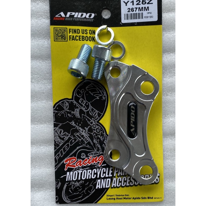 ✨New Breket Disc 267Mm Cnc 125ZForce OneNouvo Apido Malaysia Diskon